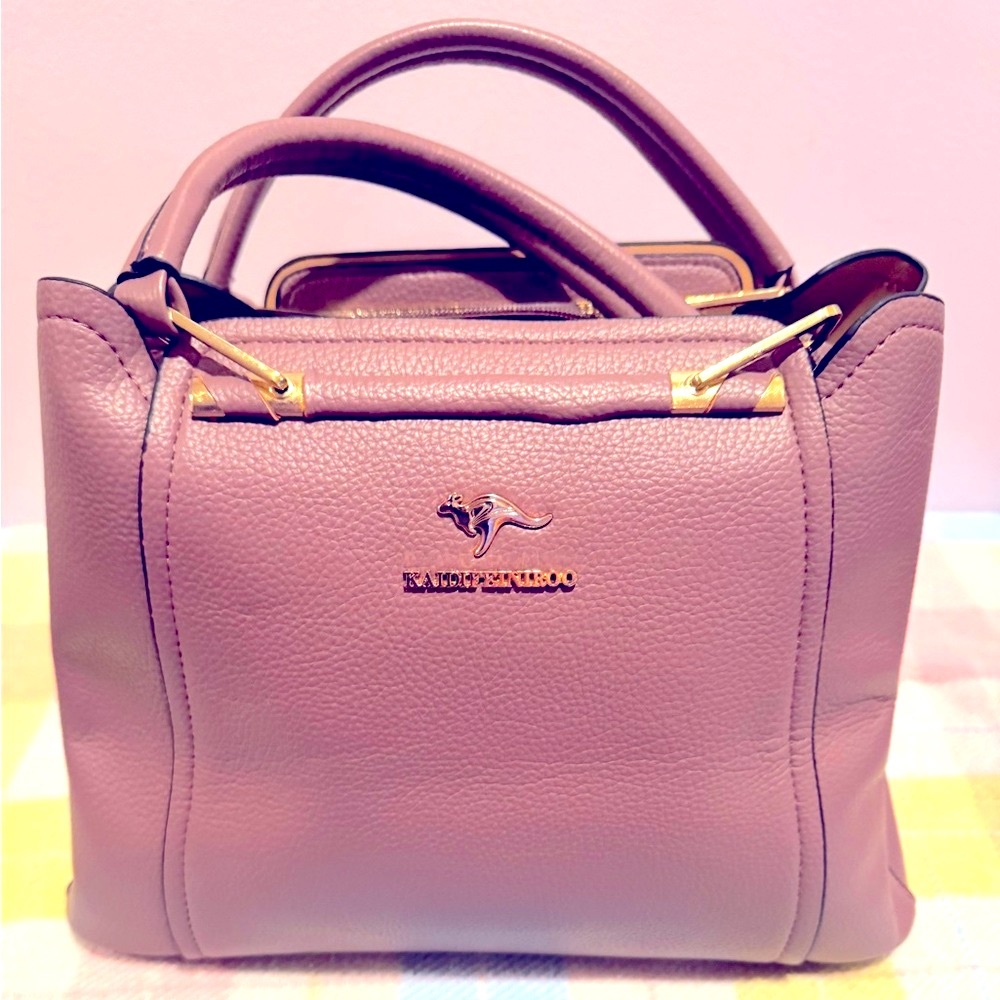 kangaROOS Pink (Mulberry color) Satchel Bag Stylish and Versatile 24' W.